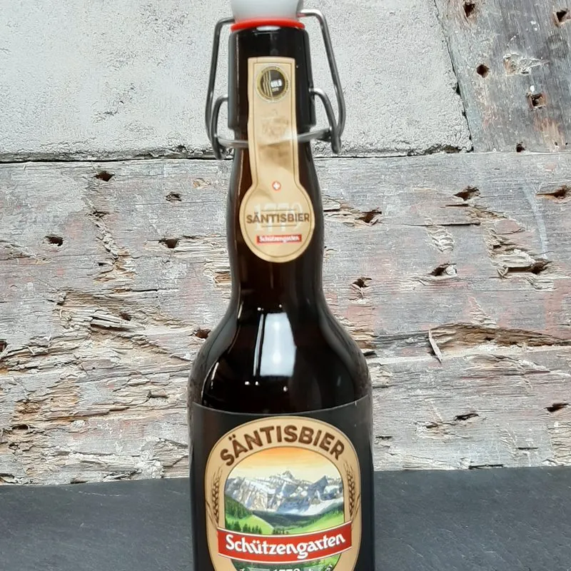 Schützengarten Säntisbier, Lager naturtrüb, Schweiz