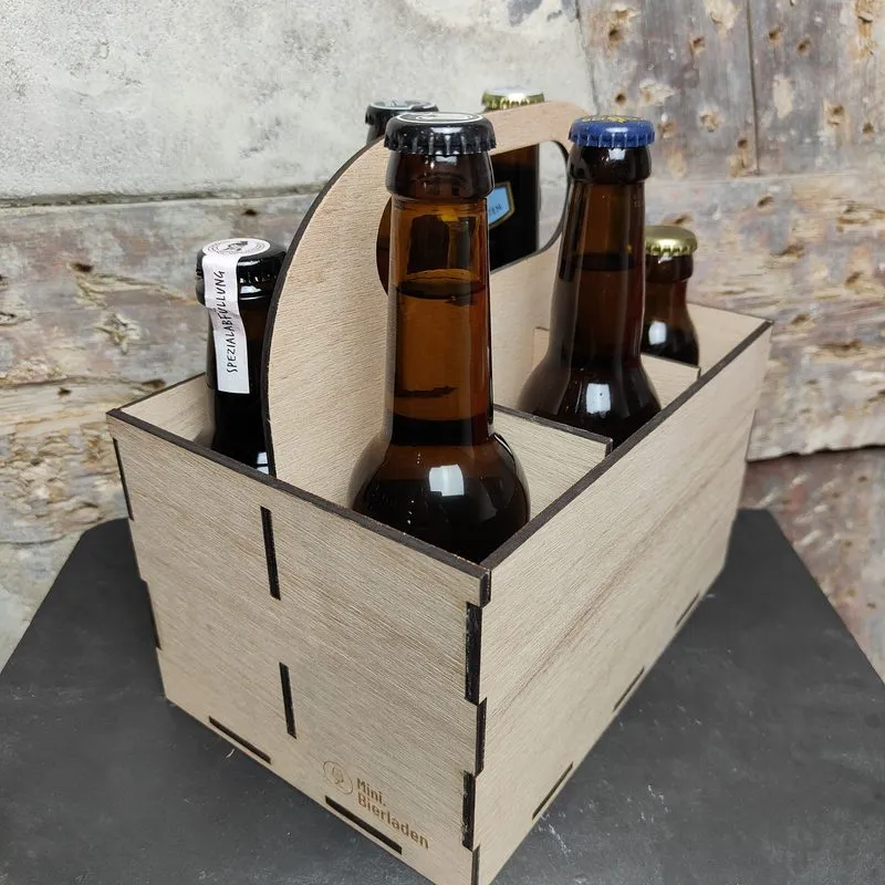 6er-Träger aus Schweizer Holz mit regionaler Biervielfalt, Schweiz