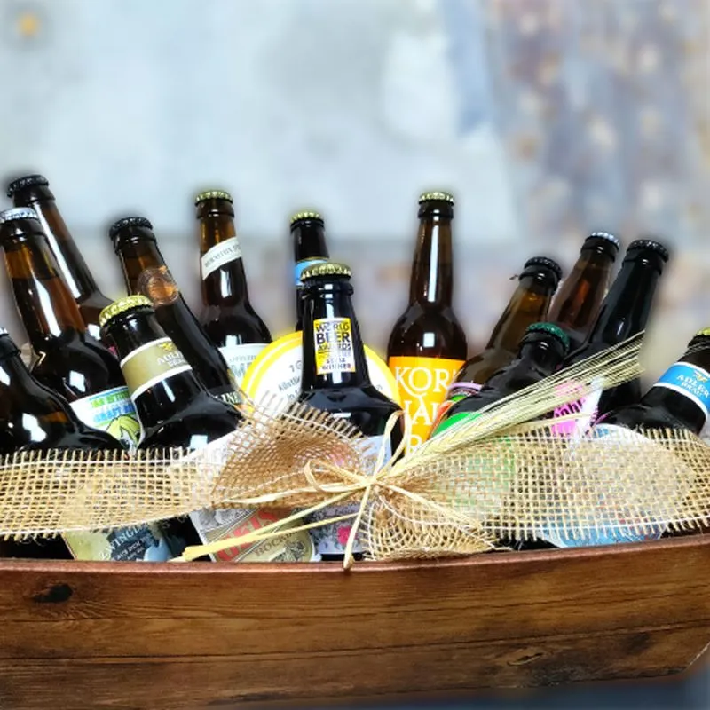 Geschenkkorb internationale Biere, international