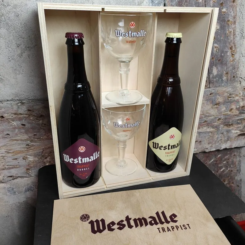 Geschenksbox Westmalle mit 2 Kelchen, Belgien